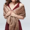 Pull-Through Faux-Fur Shoulder Wrap -Blissful Brides Shop OW2137 BM OTWR PROD5 017
