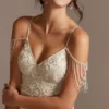 Pearl Crystal And Bead Detachable Spaghetti Straps -Blissful Brides Shop OW2149 IVORY BR OTWR PROD3 135