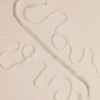 Slim Crystal Cluster Sash With Ribbon -Blissful Brides Shop S2079 SILVER SASH PROD1 002