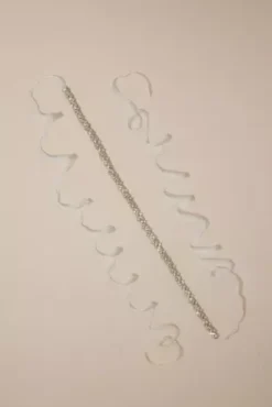 Skinny Clustered Gem Embellished Sash