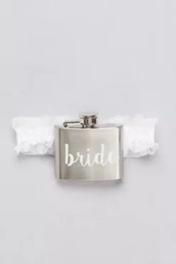 Bride Flask Plus Garter