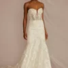 Beaded Brocade Embellished Mermaid Wedding Dress -Blissful Brides Shop SWG835 IVYCHMPCO SIG PROD6 018