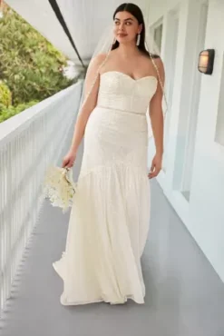 Allover Sequin Corset Wedding Dress With Beading -Blissful Brides Shop SWG854 PDP Crop MAR20 1920x2880