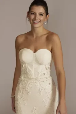 Sparkling Corset Bodice Mermaid Wedding Gown -Blissful Brides Shop SWG920 IVYSTONE SIG PROD1 048 1