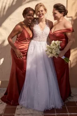 Illusion Halter Beaded Lace A-Line Wedding Dress -Blissful Brides Shop SWG948 2 PDP Crop MAR23 1920x2880