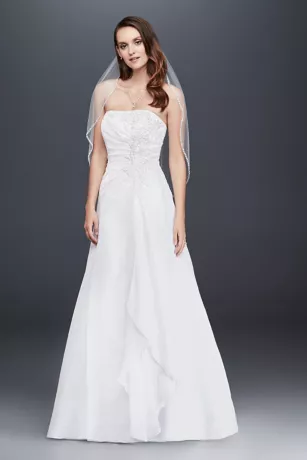 Chiffon A-line Wedding Dress With Side Draping 3 Chiffon A-line Wedding Dress With Side Draping