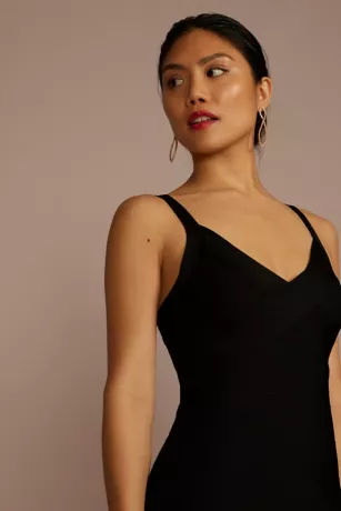 Short V-Neck Bodycon Tank Dress 5 Short V-Neck Bodycon Tank Dress - Image 3