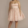 Satin And Metallic A-Line Damas Dress -Blissful Brides Shop WBM3238 PINK QUINCE PROD7 035