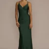 Stretch Satin V-Neck Mermaid Dress With Train -Blissful Brides Shop WBM3463V2 JUNIPER PRM PROD11 008
