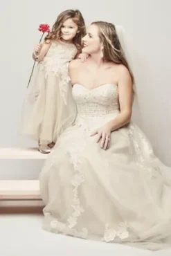 Sheer Lace And Tulle Ball Gown Wedding Dress -Blissful Brides Shop WG1411 PDP Crop Nov11 21 1920x2880