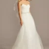 Strapless Sweetheart Tulle Wedding Dress 1 Strapless Sweetheart Tulle Wedding Dress -Blissful Brides Shop WG3802 IVORY CORE PROD12 V2 040