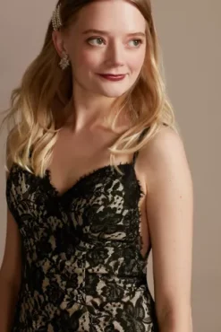 Low- Back Soft Lace Wedding Dress -Blissful Brides Shop WG3827 BLACKNUDE DBSTU PROD1 163