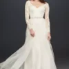 Long Sleeve Wedding Dress With Low Back -Blissful Brides Shop WG3831 IVORY CORE PROD5 V2 024