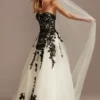 Sheer Lace And Tulle Ball Gown Wedding Dress