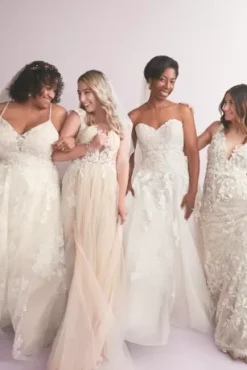 Sheer Lace And Tulle Ball Gown Wedding Dress -Blissful Brides Shop WG3861 PDP Crop JAN12 1920x2880