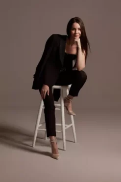 Satin Waistband Fitted Suit Pants -Blissful Brides Shop WG4001 3 PDP Crop JUN25 1920x2880