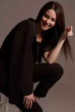 Satin Waistband Fitted Suit Pants -Blissful Brides Shop WG4001 6 PDP Crop JUN25 1920x2880