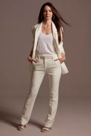 Relaxed Leg Suit Pants With Satin Waist 17 Relaxed Leg Suit Pants With Satin Waist - Image 16