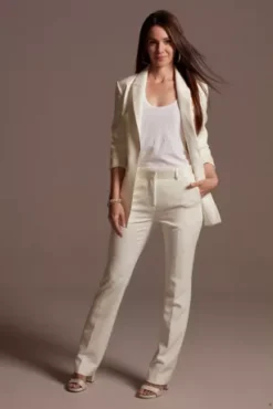 Relaxed Leg Suit Pants With Satin Waist 38 Relaxed Leg Suit Pants With Satin Waist -Blissful Brides Shop WG4002 13 PDP Crop JUN25 1920x2880