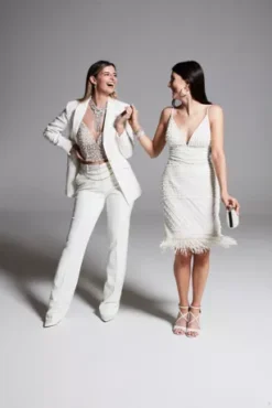 Relaxed Leg Suit Pants With Satin Waist 28 Relaxed Leg Suit Pants With Satin Waist -Blissful Brides Shop WG4002 3 PDP Crop JUN25 1920x2880