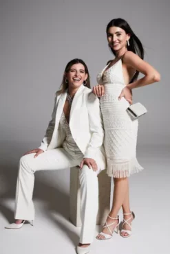 Relaxed Leg Suit Pants With Satin Waist 31 Relaxed Leg Suit Pants With Satin Waist -Blissful Brides Shop WG4002 6 PDP Crop JUN25 1920x2880