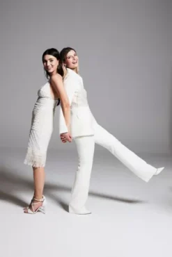 Relaxed Leg Suit Pants With Satin Waist 33 Relaxed Leg Suit Pants With Satin Waist -Blissful Brides Shop WG4002 8 PDP Crop JUN25 1920x2880