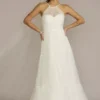 Halter Tulle Wedding Gown With Tiered Skirt -Blissful Brides Shop WG4050 SOFTWHITE DBSTU PROD1 053