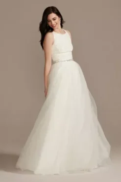 Beaded Tank Wedding Separates Top -Blissful Brides Shop WGIN4891 MSOFTWHITE DBSTU PROD3 248