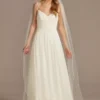 Bead And Pearl Trimmed Chapel Length Veil -Blissful Brides Shop WPD27156 IVORY HP OM PROD4 023